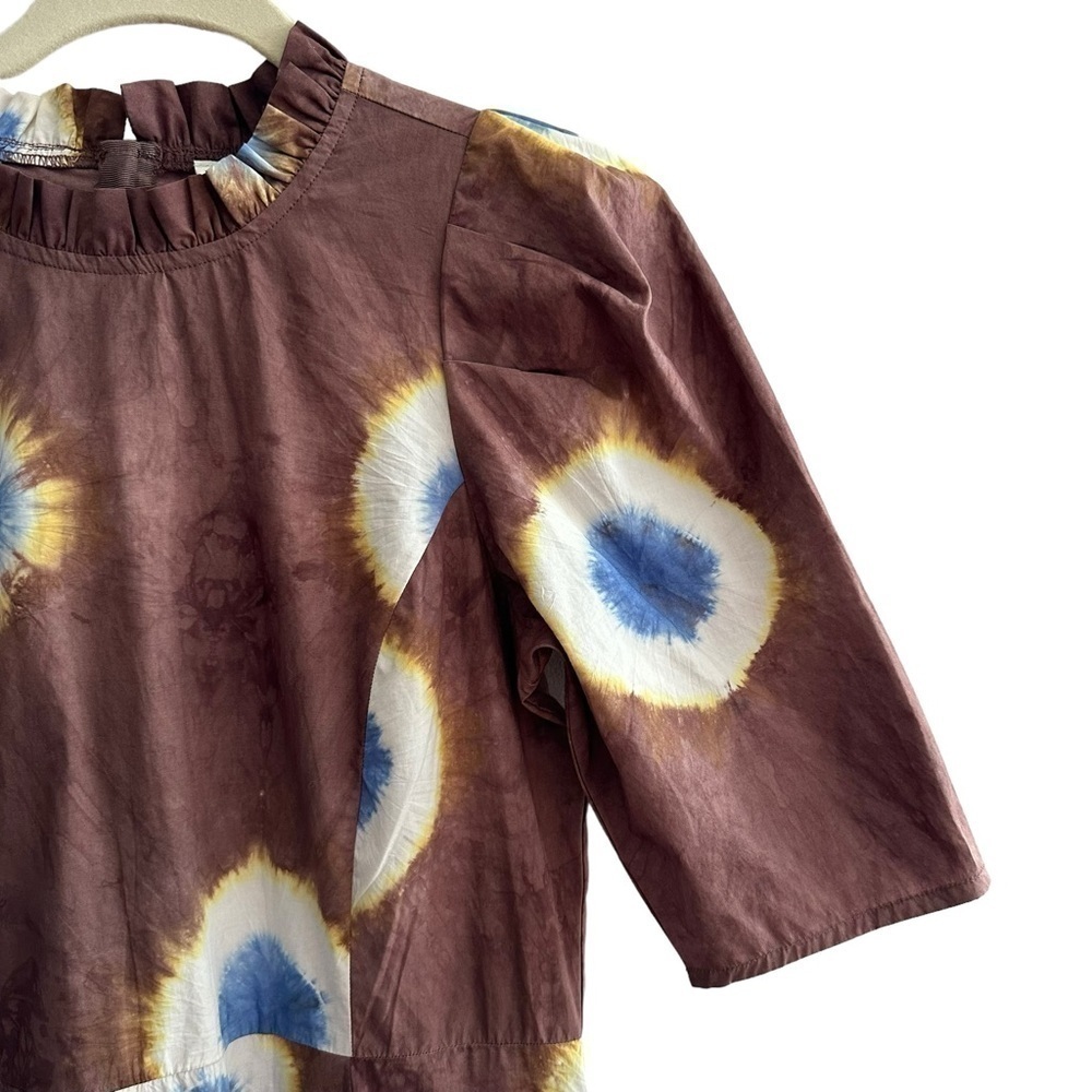 SEA New York Tie Dye Midi Dress Size 4
NWT Brown Puff Sleeve Cotton Mock Neck - Picture 9 of 16